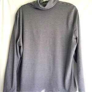 Apropos Classic Striped Turtleneck Top for Women